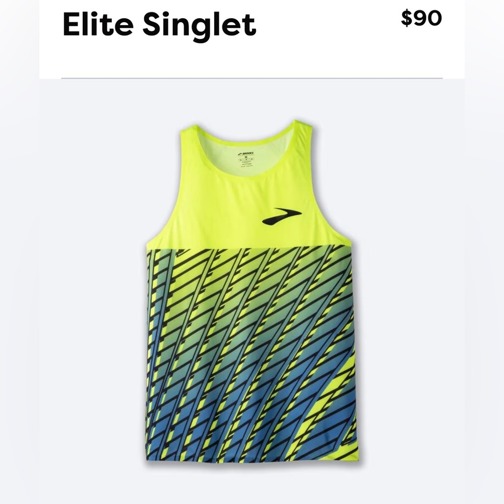 Brooks Elite Singlet NWT size Small